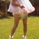 Adult Diaper Man Wearing the Pink Sissy Maid Dress