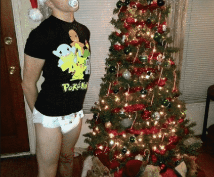 Adult baby diaper lover Abdl Christmas Milf taboo fetish