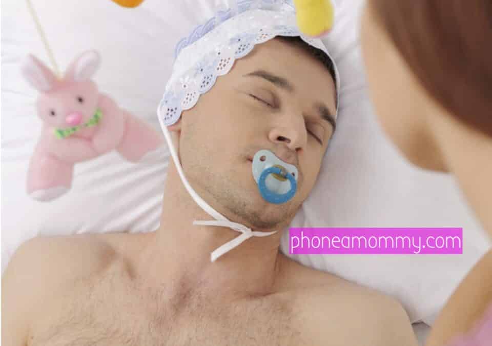 Adult Diaper men sucking the Baby Nipple